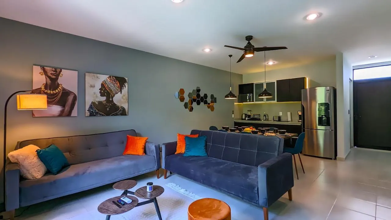 Apartment Riviera Home - New 2Br Condo W. Big Pool & Jacuzzi Playa del Carmen