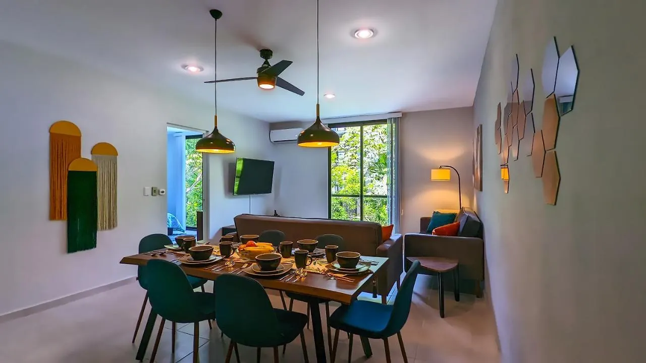 Riviera Home - New 2Br Condo W. Big Pool & Jacuzzi Playa del Carmen Mexico